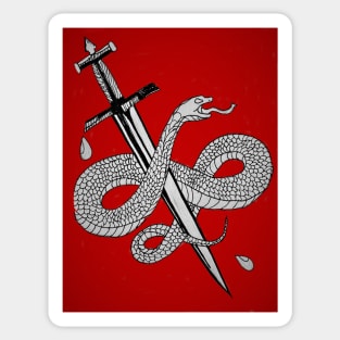 Snake & Sword Sticker